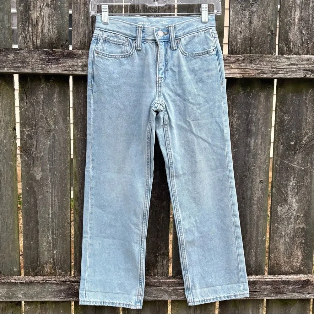 Old Navy Loose Fit Light Wash Jeans Girls‎ 8